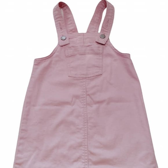 Old Navy Girls Pink Overall Dress Skirt Size 4T - Picture 1 of 8